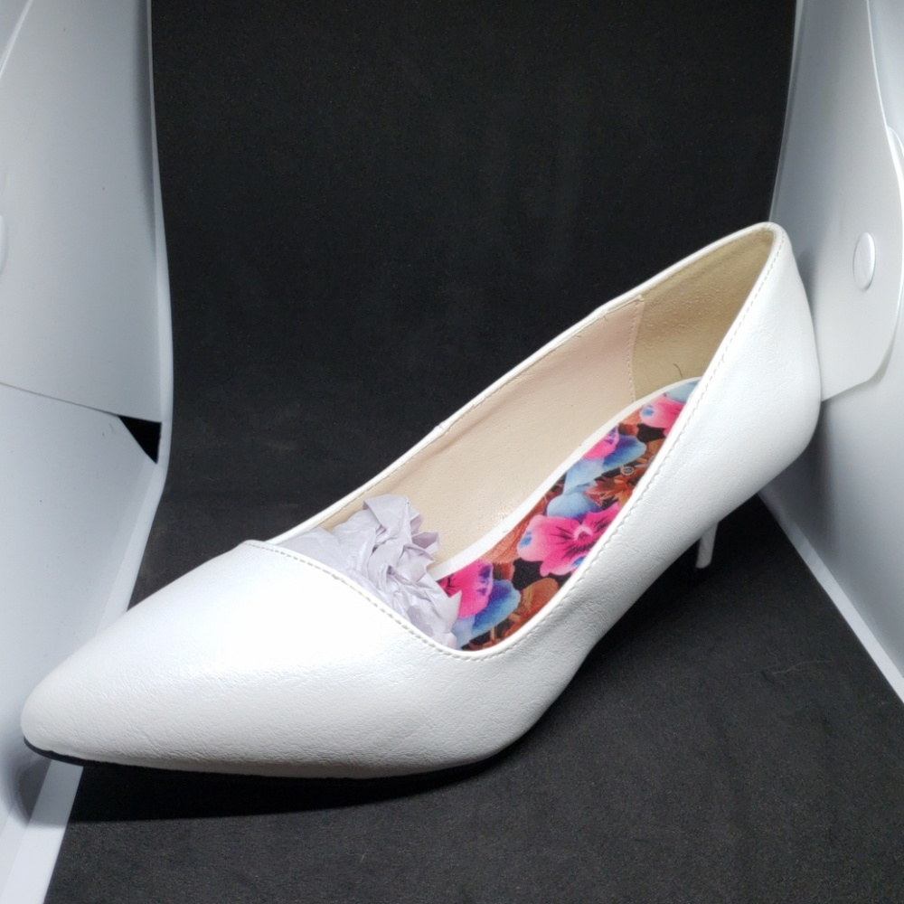 Qupid floral design shoes